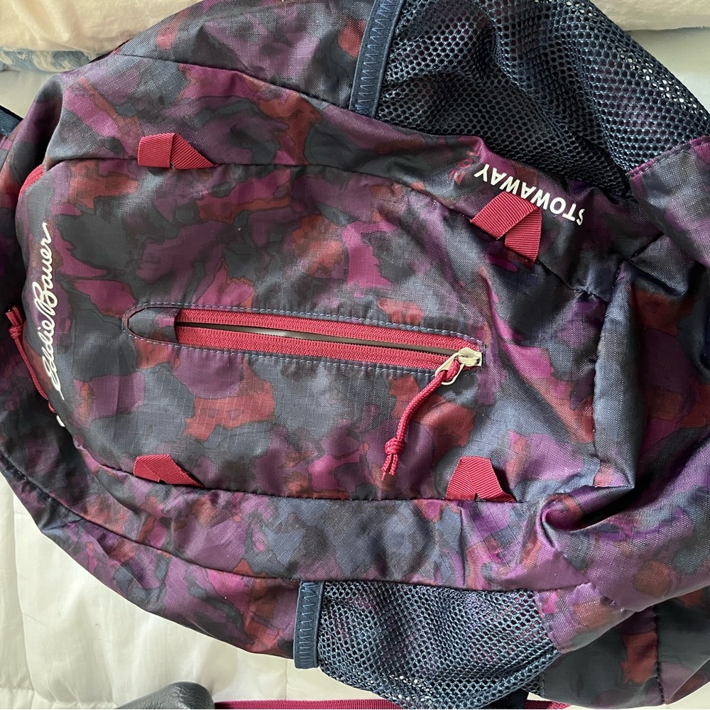 Eddie Bauer Purple and Pink Camouflage Daypack